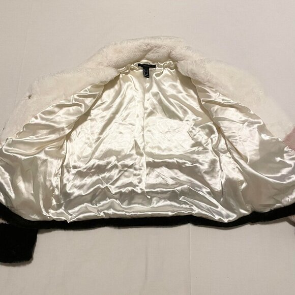 Forever 21 Faux Fur Jacket Womens Size Large - Picture 11 of 15